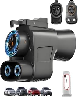 Tesla Supercharger Adapter, NACS to CCS Adapter, Max 250KW Supercharger Charging Adapter for Tesla V1/V2/V3/V4 DC Fast Charging Stations, Fit for Ford/GM/Volvo/Mercedes-Benz and Rivian