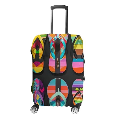 Flip Flops Luggage Cover Elastic Suitcase Protector Case Anti-Scratch Washable Baggage Covers Protector For Traveling, Aircraft Consignment XL