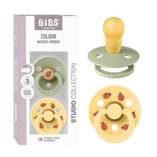 BIBS Colour Studio Schnuller 2er-Pack, BPA-frei, Kirschform Nippel....