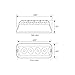 Grand General 76531 Amber Medium Rectangular 4 LED Strobe Light with Clear Lens