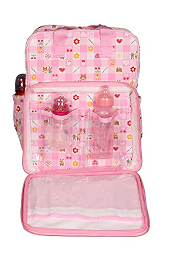 Image of Diaper Bag /Mother Backpack for Travel (Pink)