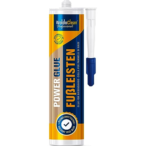 Montagekleber für Fussleisten & Sockelleisten 475g - starke Klebkraft für kraftvolle Befestigungen mit hoher Anfangshaftung Montagekleber für Fussleisten & Sockelleisten 475g - starke Klebkraft für kraftvolle Befestigungen mit hoher Anfangshaftung