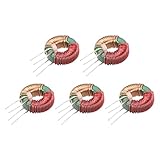 MECCANIXITY Toroid Inductance Copper Coil Magnetic Inductor 10mH 3A for DIY Circuit Board Pack of 5