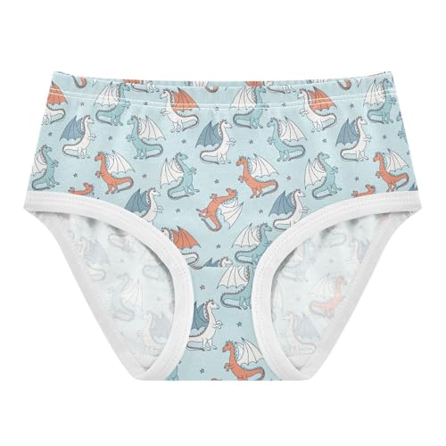 Girls' Underwear Dragon Cotton Stretch Comfort Toddler Panties