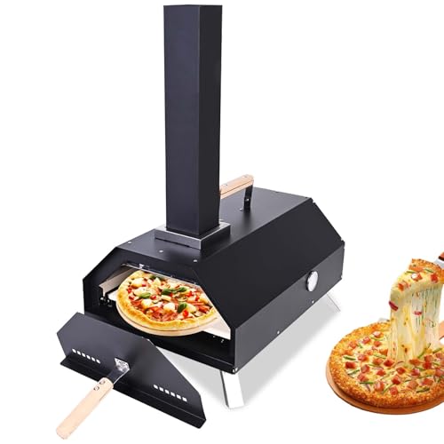 Portable Wood Pellet Pizza Oven with 11” Stone