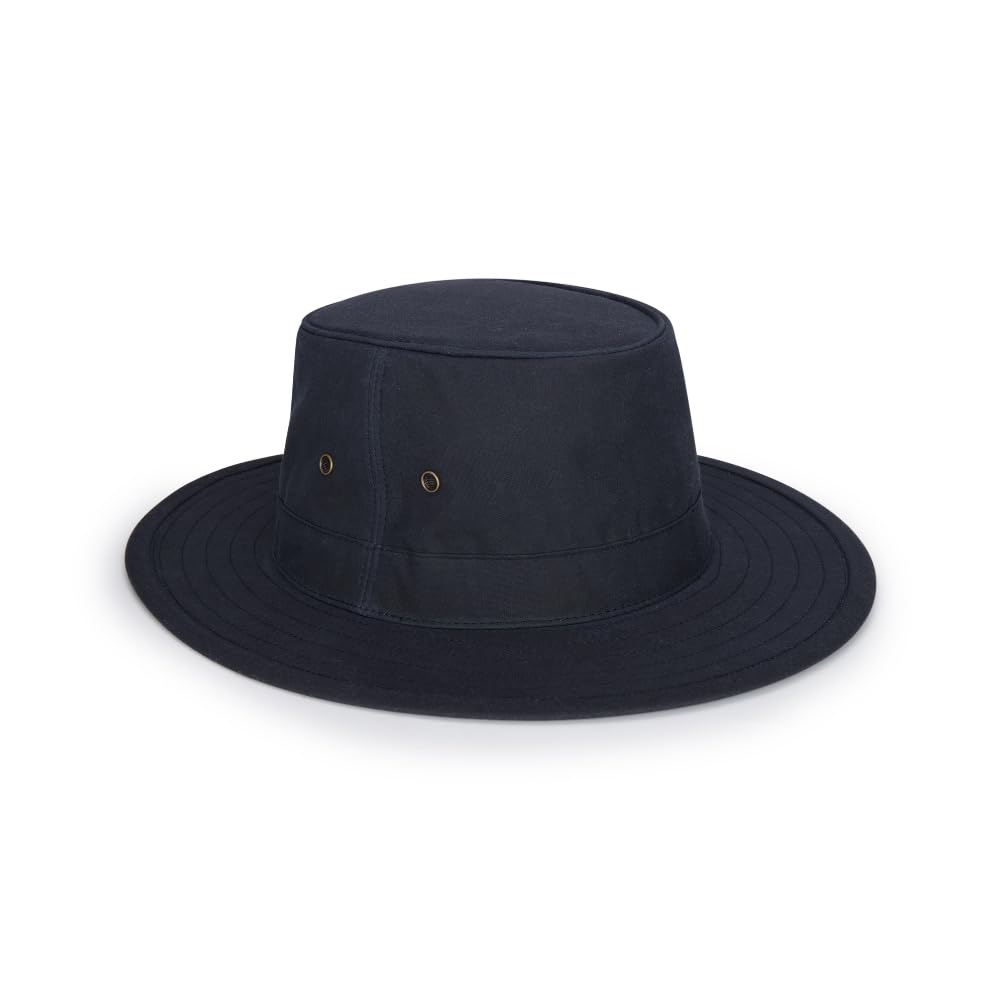 WALKER AND HAWKES - Wax Stourbridge Safari Hat - Navy - S (57cm)