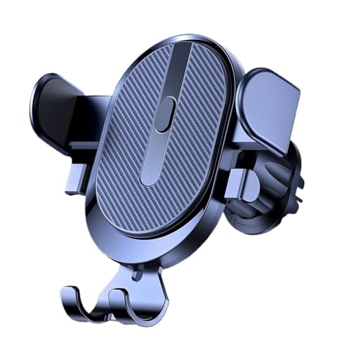 Support téléphone voiture gravité bleu avec clip de ventilation robuste