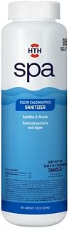 HTH Spa Clear Chlorinating Sanitizer 2.25 lbs - Kills Bacteria, Algae & Contaminants in Hot Tubs & Spas