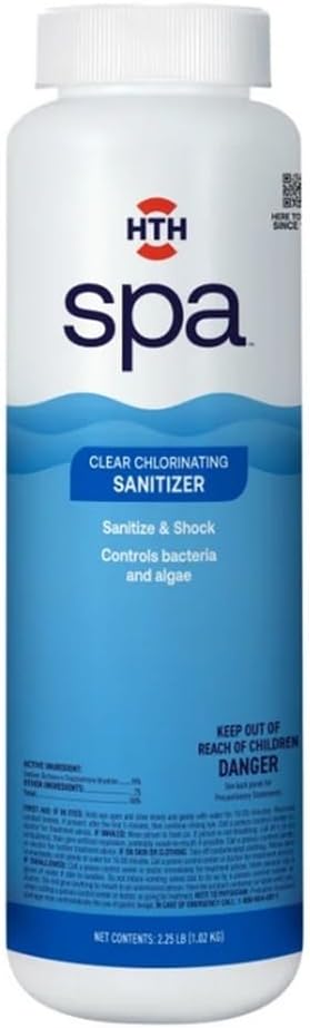 86134 Clear Chlorinating Sanitizer, Spa & Hot Tub Chemical Controls Bacteria and Algae, 2.25 lbs