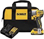 DEWALT 20V MAX Brushless Cordless Impact Driver 1/4-In, Lightweight, Variable Speed, LED (DCF840D1)