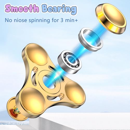 Fidget Spinner aus Metall von Coolden Hochwertiges EDC Spielzeug