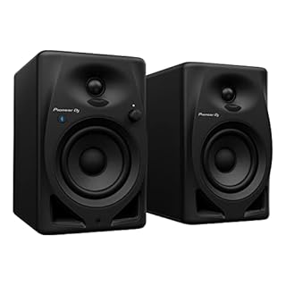 Pioneer DJ DM-40D-BT 4" Two-Way Active Desktop Monitor System with Bluetooth (Pair, Black)