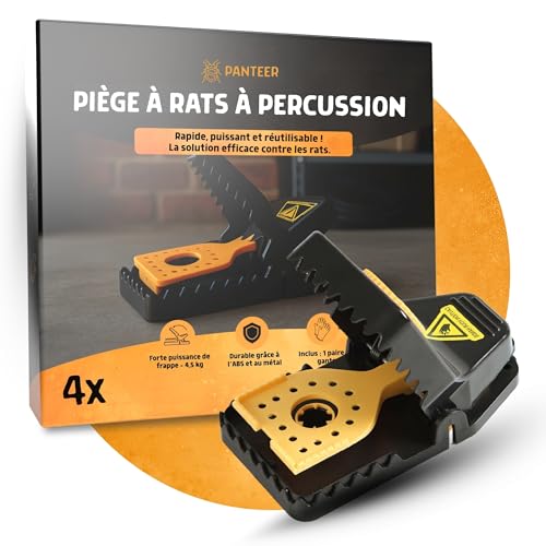 Pièges à Rats à Percussion – Lot de 4 – Force de...