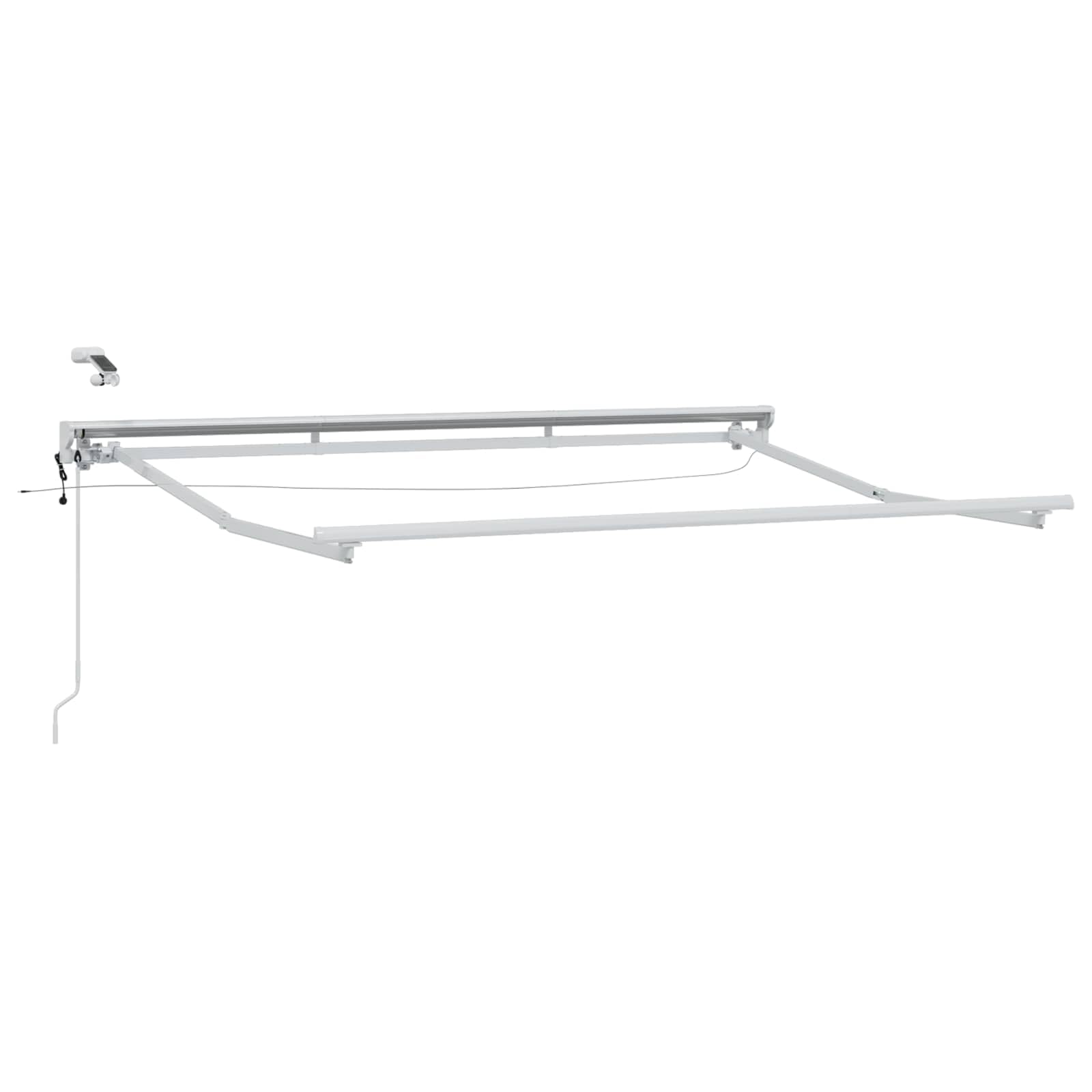 Tenda da Sole Elettrica, Poliestere, Marrone e Bianco, 3.5 x 2.5 m
