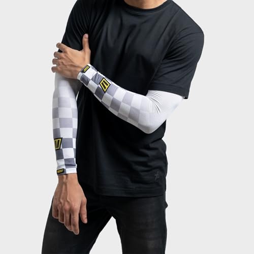 Image of TIIVRA Arm Sleeves, UV & Tan Protection, 4 - Way Stretch Arm /Hand sleeves for Men, Women for Riding, Biking, Cricket, Running, Sports