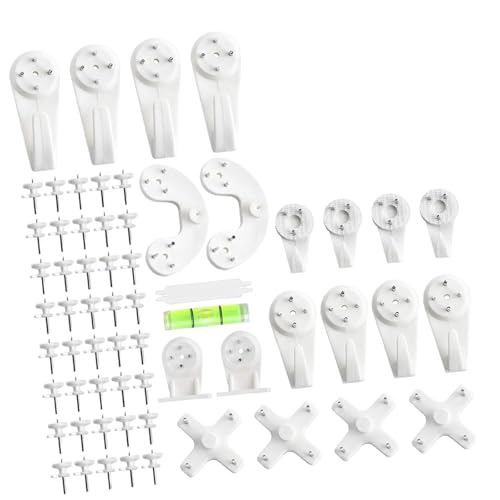 QLECXZI Kit para colgar cuadros de instalación rápida y sencilla. Ganchos de pared premium que no dejan marcas. Fotos y acabado liso para un prolongado. Kit
