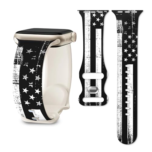 Correa compatible con iWatch 38/40/41mm vintage negro blanco