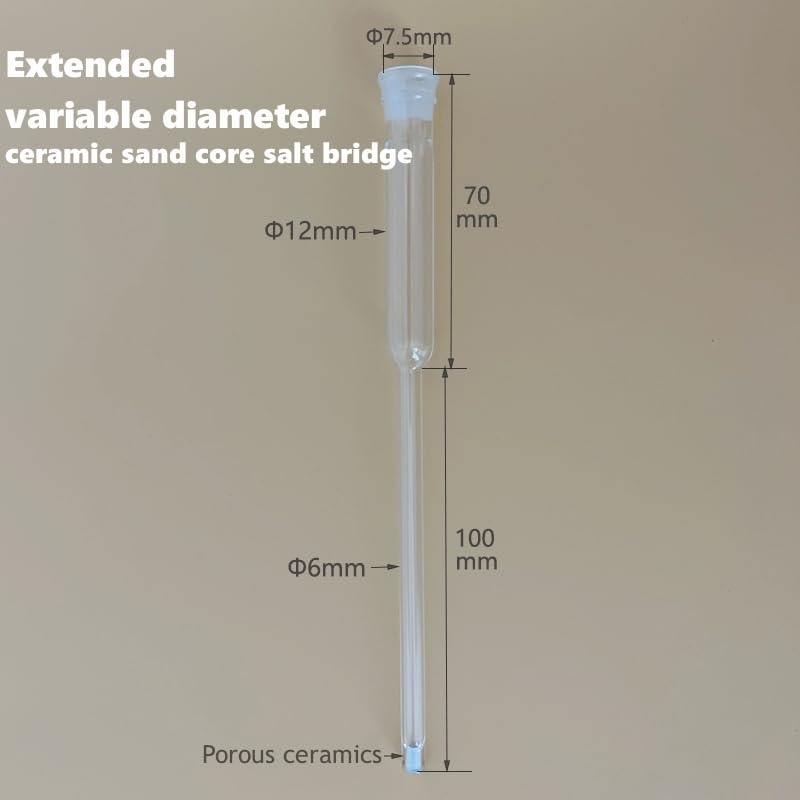 1PCS Porous Ceramic Sand Core Salt Bridge - Electrochemical Reference Electrode Accessory Tool(Straight 80mm)