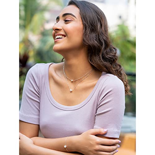 Shaya Women By Caratlane Pearls Of Laughter Necklace In 925 Silver - Image 6