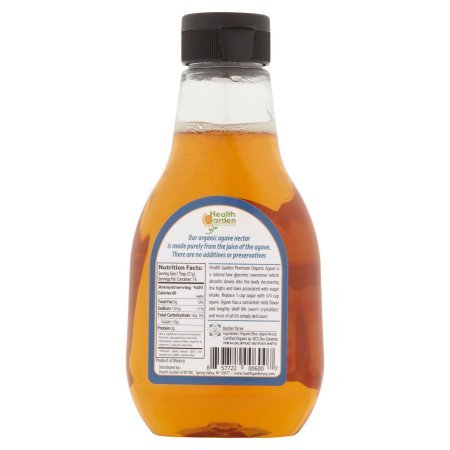 Amazon.com : Health Garden Blue Agave Nectar Sweetener - Organic - Non GMO  - Low Glycemic - Kosher -11.6 oz : Grocery & Gourmet Food
