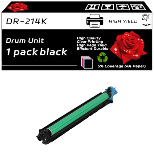 BEMPP DR-214K Drum Unit Compatible for Konica Minolta bizhub C227 C287 Printers, with Chip, High Yield 110000 Pages, Clear Printing (1 Pack Black)