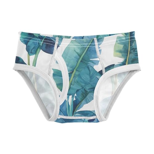 KLL Tropical Banana Leaf Toddler Boys Cotton Briefs Cute Children Panties