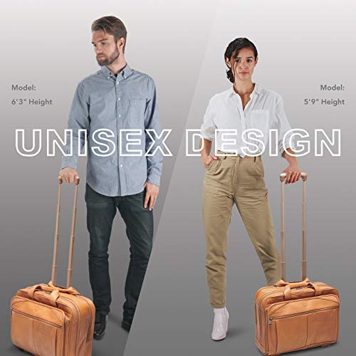 solo walker leather rolling case