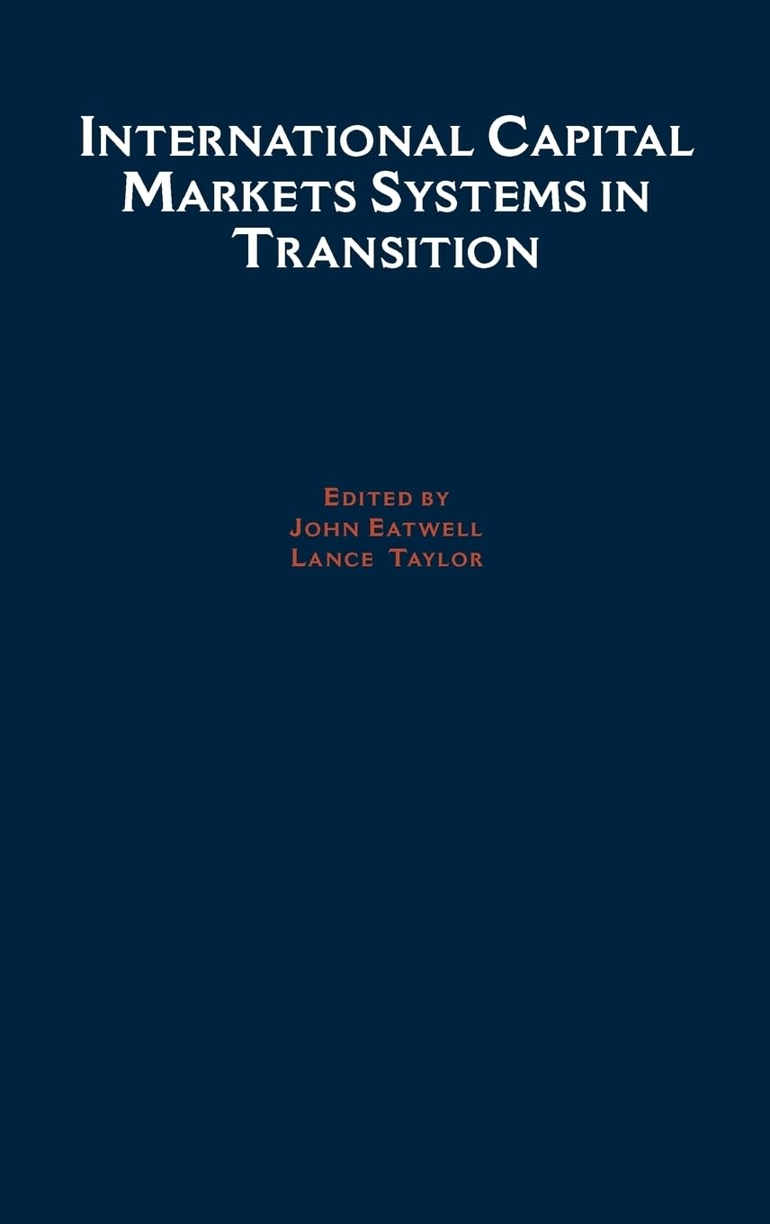 Buy International Capital Markets: Systems In Transition — BookShops.in