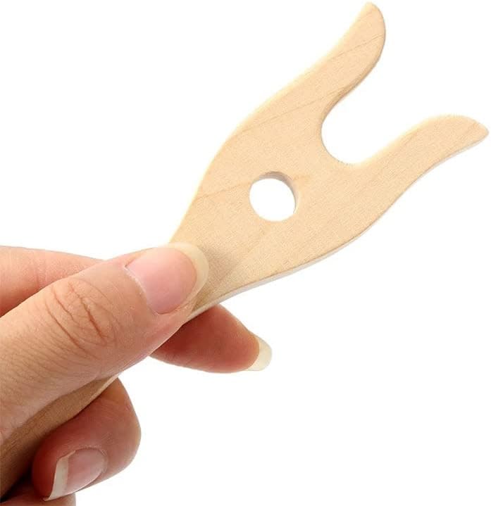 Handmade Fork Type Wooden Knitting Tools Handmade Bracelet Necklace Braided DIY Weaving Loom Home Sewing Crafts Supplies