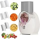 Electric Cheese Grater,3 In 1 Electric Grater For Home Kitchen,One-Touch Easy Control Salad Shooter Cheese Grater For Block Cheese Vegetable Cucumber Nuts