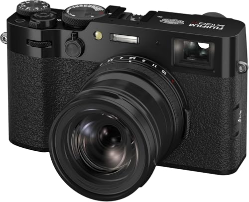 Image of SSE FUJIFILM X100VI Digital Camera (Black) - Bundle Includes: 64GB SDXC Memory Card, Replacement Battery and Charger, Gadget Bag, 8 inch Gripster & Much More (12pc Bundle)