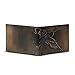 House of Jack Co. Duck Slim Bifold Wallet for Men and Outdoorsmen, Camou Lining, Full Grain Cowhide Leather Wallet, Black