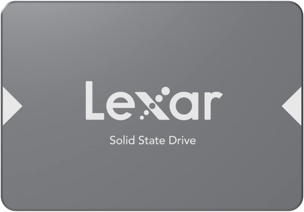 Lexar NS100 512GB 2.5” (SATA 6Gb/s SSD,) Solid State Drive, Up to 550MB/s Read (LNS100-512RB)