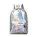 Produktbild Silber holographische Rucksack Spiegel reflektierende Mode holographische Laser Schulrucksack für Mädchen Jungen Rucksack Laser Dayback