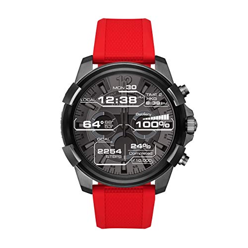 Preisvergleich Produktbild Diesel Herren-Armbanduhr DZT2006, Rot / Schwarz (Generalüberholt)