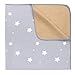 Splat Mat for Under High Chair/Arts/Crafts, WOMUMON Washable Baby Spill Mat Waterproof Anti-Slip Floor Splash Mat, Portable Play Mat and Table Cloth (Star, 51