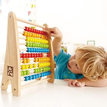Hape E0412 Rainbow Bead Abacus - Wooden Educational Toy