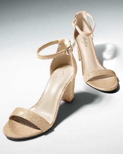 Image of Ankis Heels for Women Open Toe Ankle Strap Chunky Heel Sandals 2.75 Inch | Party Sandals