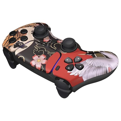 Image of Custom Controllerzz Wireless Controller Compatible with PS5 - Multiple Designs Available (Tiger Blossom)