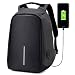College Backpack, Business Laptop Backpack, Anti-theft Water Resistant Computer USB Charging Port, Lightweight Travel Bag Fit 15.6 Inch Laptops Tablets in Dark Indigo (Black)