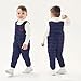 Toddler Snow Pants Baby Boy Girl Winter Clothes Down Puffer Coat Warm Snow Ski Bib Overalls Snowsuit Blue 2-3 Years