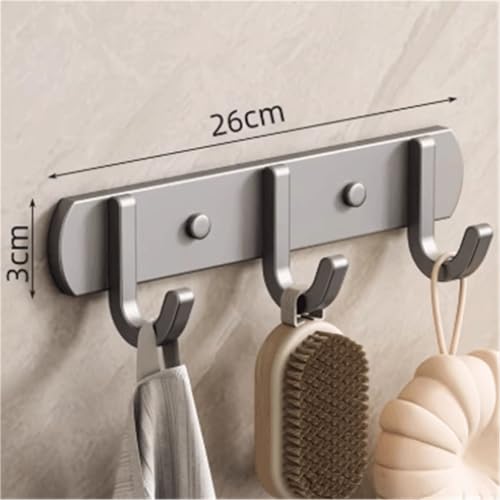 Ganchos de pared de acero inoxidable con colgadores duraderos para el hogar 3
