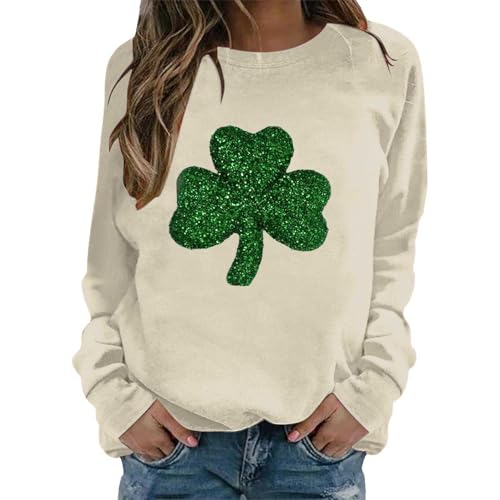 Sweat-shirt col rond en maille douce et manches longues robustes