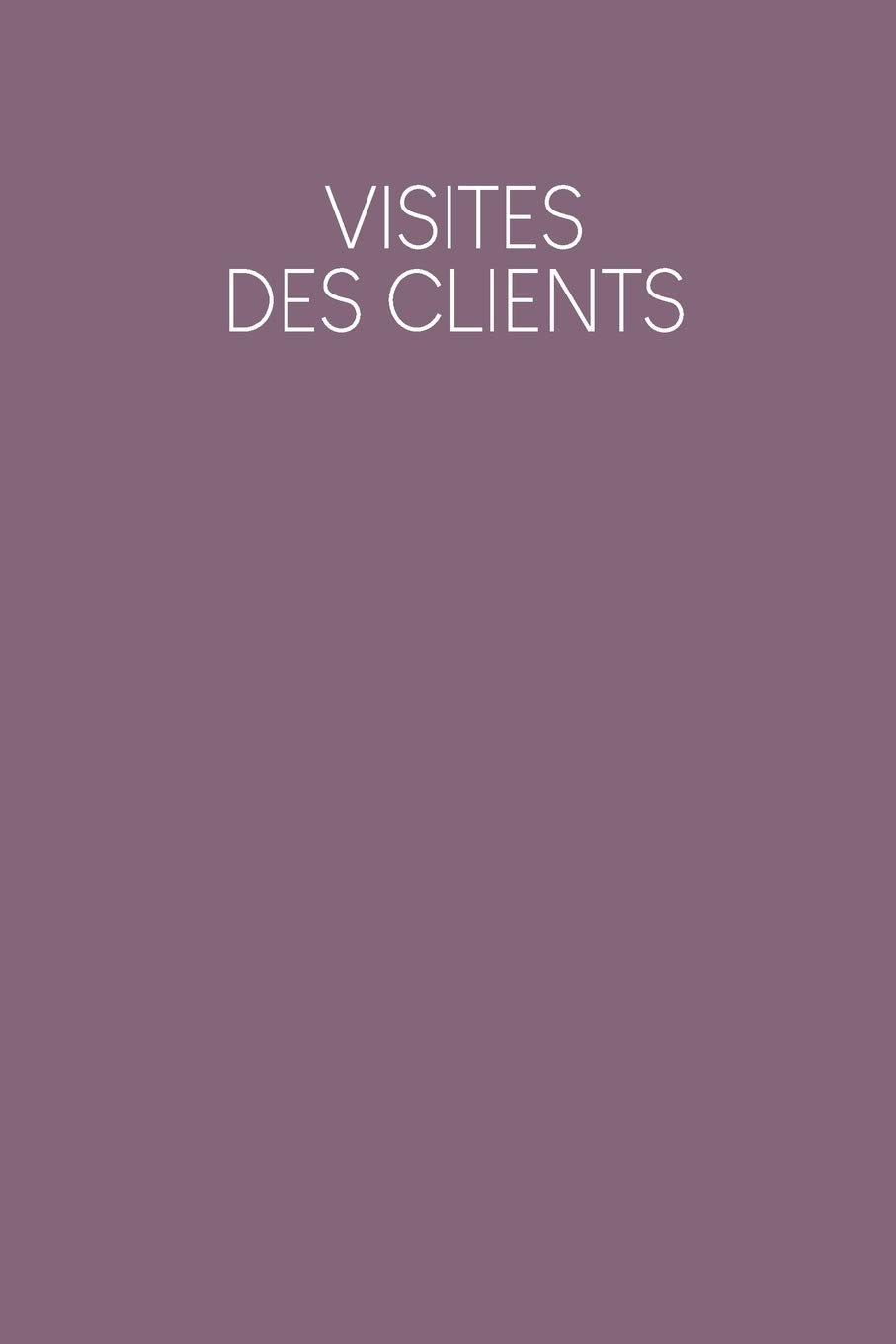 Visites des clients: Carnet à compléter pour l'enregistrement des conversations avec les (nouveaux) clients - Design: Violet