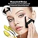 8Pcs of Triangular Powder Puff Makeup Sponges, Made of Super-soft Velvet, Designed for Contouring, Eye, and Corner, Beauty Blender Foundation Mixing Container.(Black)