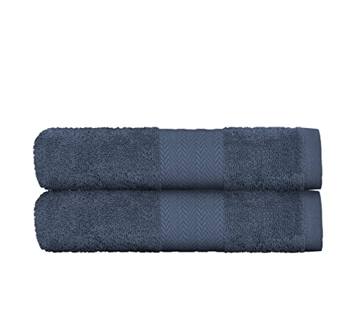 Victorio Lucchino Juego De Toallas 100 Algodón - 2 Toallas Baño Ducha 70x140cm - Color Azul Medianoche Victorio Lucchino Juego De Toallas 100 Algodón - 2 Toallas Baño Ducha 70x140cm - Color Azul Medianoche