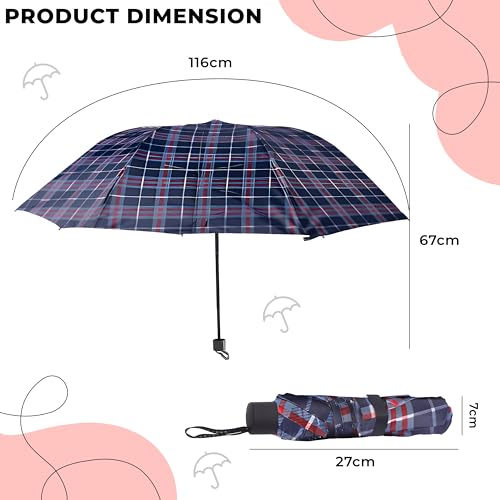 Image of Kraptick Printed Travel Umbrella for Rain, UV, Wind Proof, Water-Proof Umbrella for Men /Women /Boys /Girls /Kids (UMBR-02)