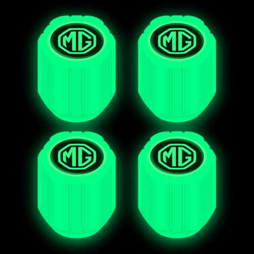 MTYGYKED 4 Piezas Tapas Válvulas para MG MG4 EV,Válvula De Neumático Tapas De Polvo De Rueda Neumaticos Válvula Accesorios Neumáticos Coche
