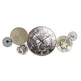 RELOJ PARED METAL 121X9,5X49,5 MAPAMUNDI DORADO