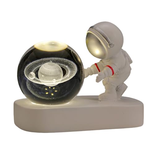 チャーム装飾品スペースウォーキングナイトライト学生ギフト宇宙テーマ宇宙飛行士夜の装飾家の装飾